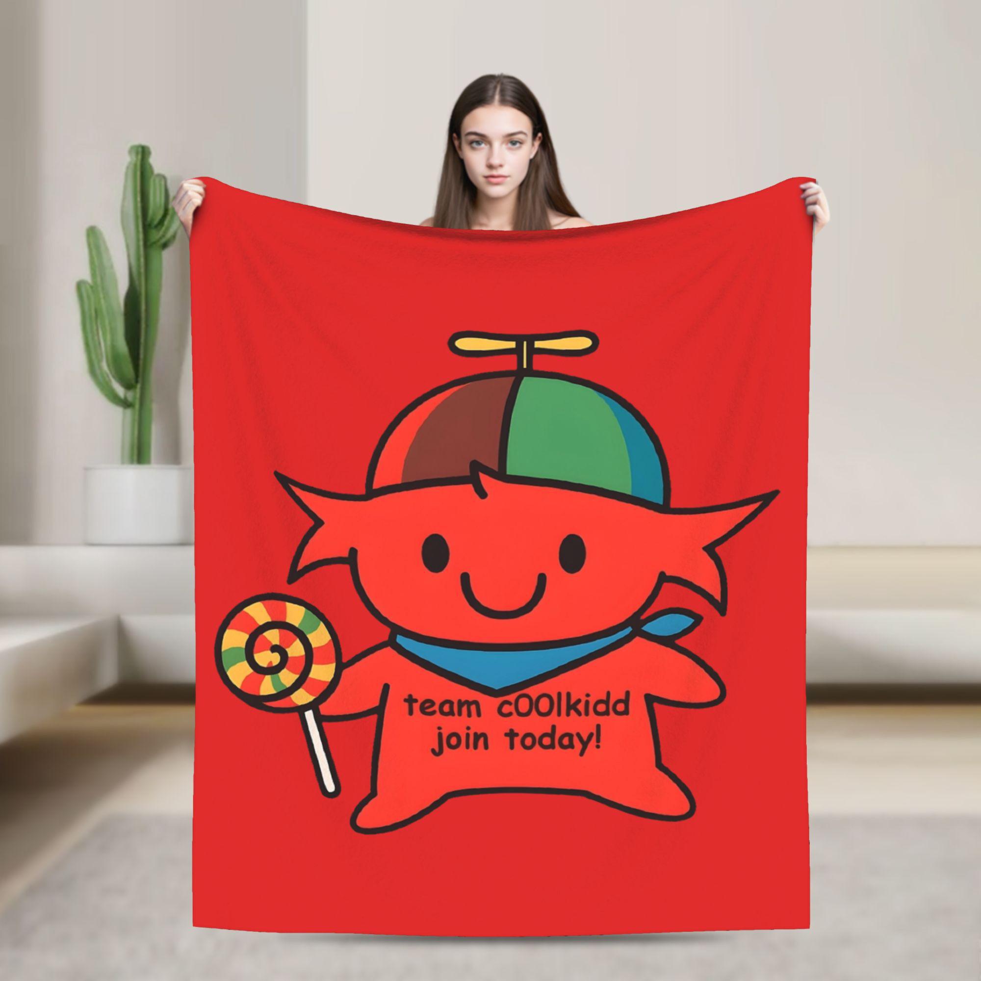 C00lkidd Coolkid Forsakens Kawaii Character Baby Knitted Blanket Coral Fleece Plush Super Warm Throw Blankets for Bed Bedspread 75X95CM