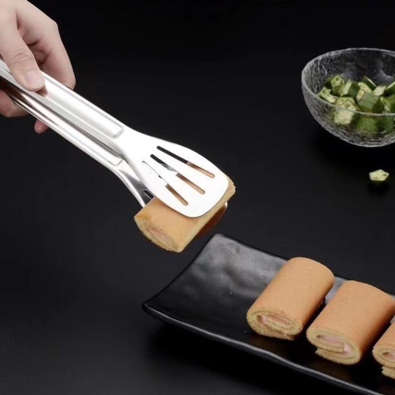 Roestvrijstalen Voedseltang Barbecuetang Vlees Salade Steak Voedsel Serveerklem Pincet Lang Bbq Kooktang Keukengerei