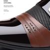 Men's Casual Leather Shoes Luxury Business Dress Shoes Fashion Pointed Toe Patent Leather Shoes Classic Slip-On Loafers Oxfords