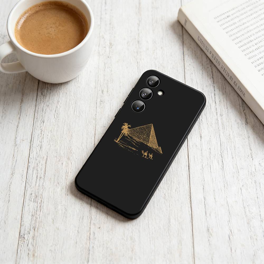 

A-Ancient Egyptian Art Phone Case For Samsung Galaxy A73,A72,A71,A70,A53,A52,A51,Soft Silicone Black Cover Samsung a20s