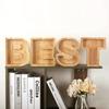 Wooden 26-letter English Letter Piggy Bank In Stock Children's Small Toy Storage Box Transparent Acrylic Piggy Bank Home Decor