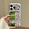 Cute Cartoon Doodle Grass Line Animals Case for iPhone 17 Pro Max 16 Pro New Korean Style Anti Drop Phone Cover