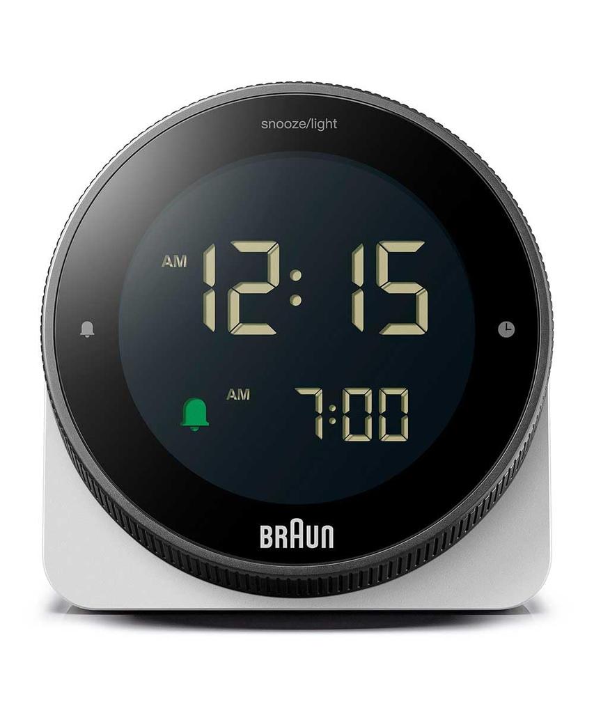 BRAUN Digital Table Clock BC24W White