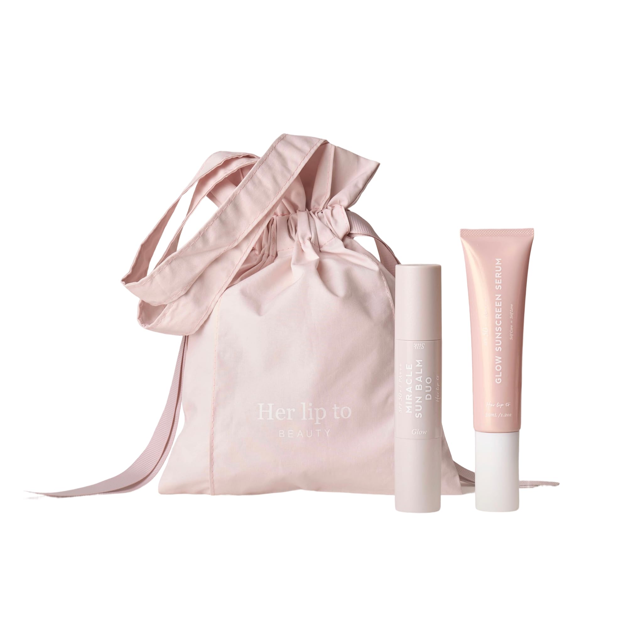 

[Official] Her lip to BEAUTY Perfect Sun Protection Set, Sunscreen Primer SPF50+ PA++++, Tone-Up Cosmetics, Gift Bag Included, 35ml/14g