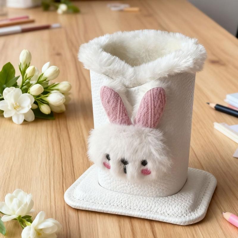 Soft Plush Materials Cartoon Design Glasses Holder For Desk Organization Eyeglasses Stand Desktop Decoration