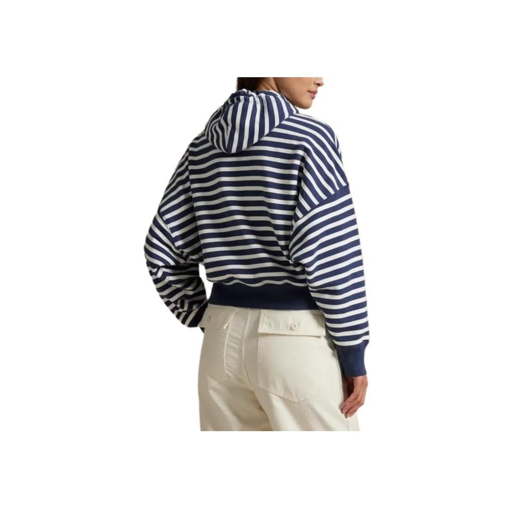 Polo Ralph Lauren Striped Fleece Full-Zip Hoodie Women hoodies WMPOKNINFB20885