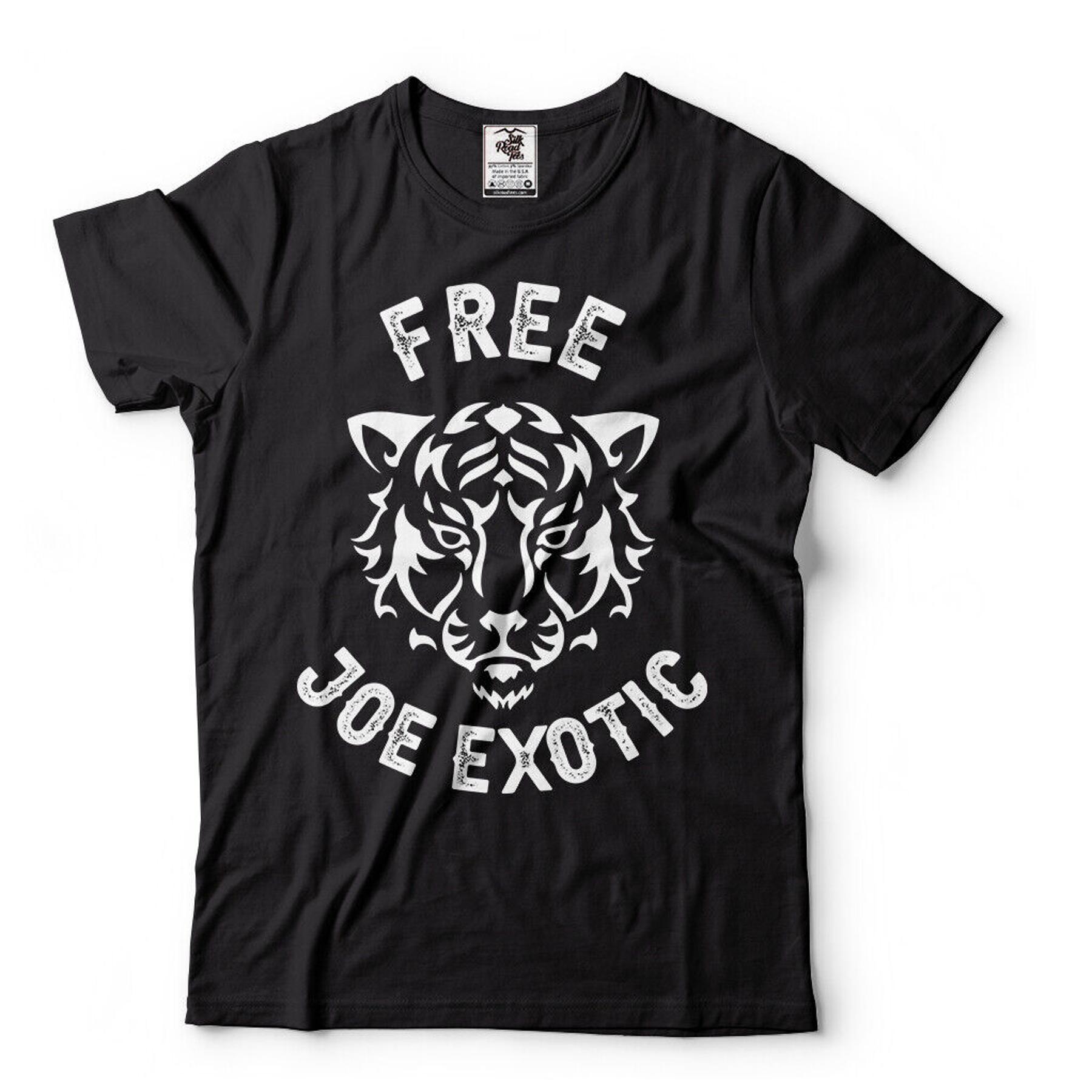 Бесплатная футболка Joe Exotic Tiger King с экзотическими животными S разноцветный