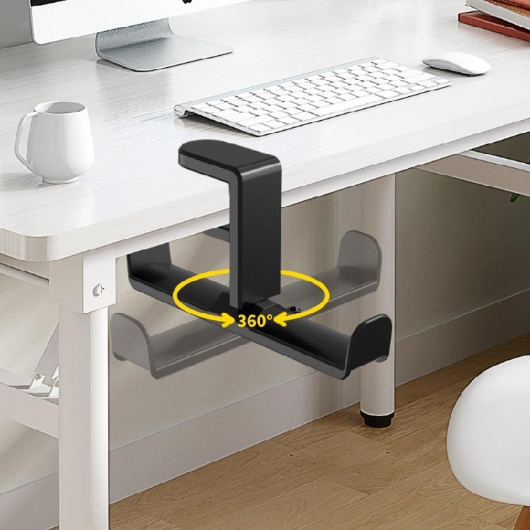 Multipurpose Headsets Stand Headphone Hanger, Easy Clamp On Desk Holder Controller Organizers Comfortable and Stable