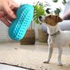 Squeaky Peanut Dog Chew Toy for Aggressive Chewers Interactive Pet Toy for Teeth Cleaning and Anxiety Relief Durable Rubber