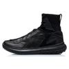 Li Ning CF Textile, Synthetic Leather Lightweight Coverage High Top Casual Shoes Men's AGBP071-1