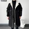 Winter Coat Men Hooded Thick Trench Coat Men Fashion Windbreakers Casual Jackets Hip Hop Streetwear Coat S-3XL
