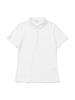 20TH HOLE Women'S Tone-On-Tone Embroidered Pk Short Sleeve Collared T-Shirt [White]