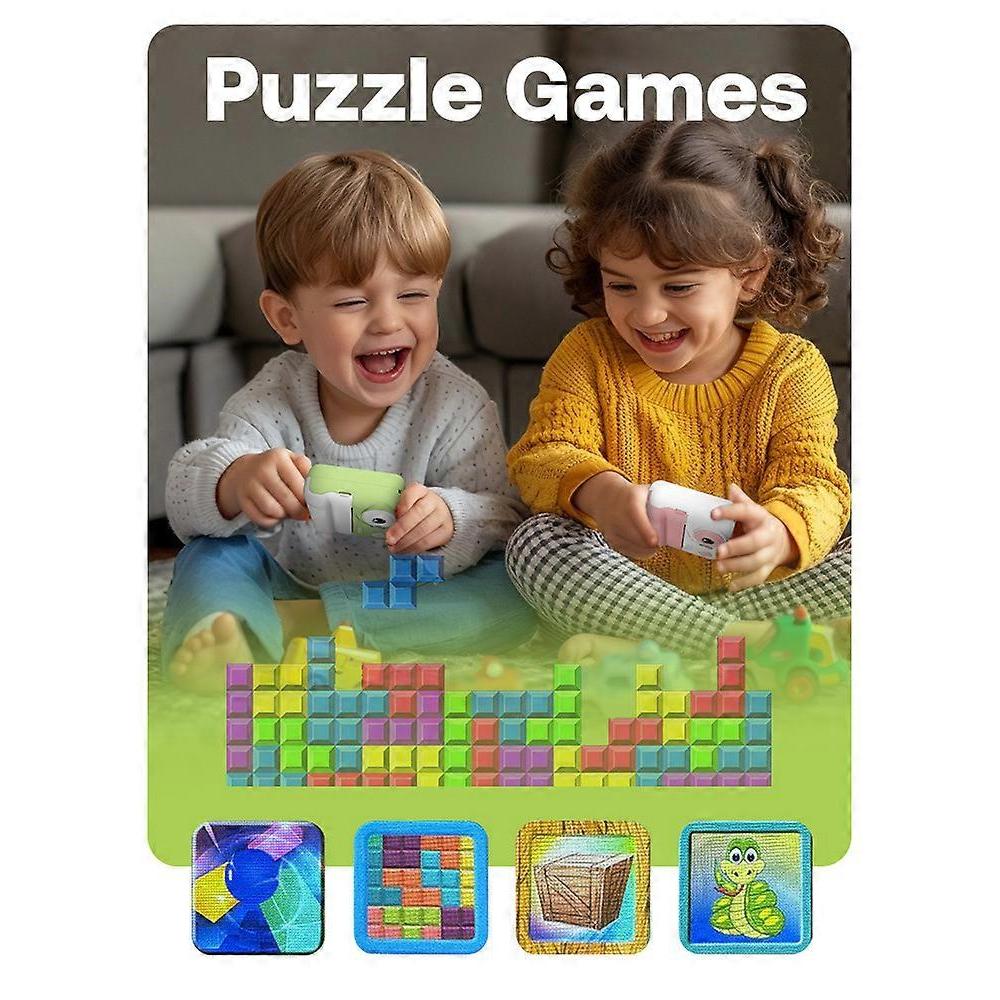 Kinder Sofortbildkamera 2,4" IPS-Bildschirm 1080P Digitale Videokamera mit MP3-Player Spiele für Kindergeschenk 32G TF-Karte