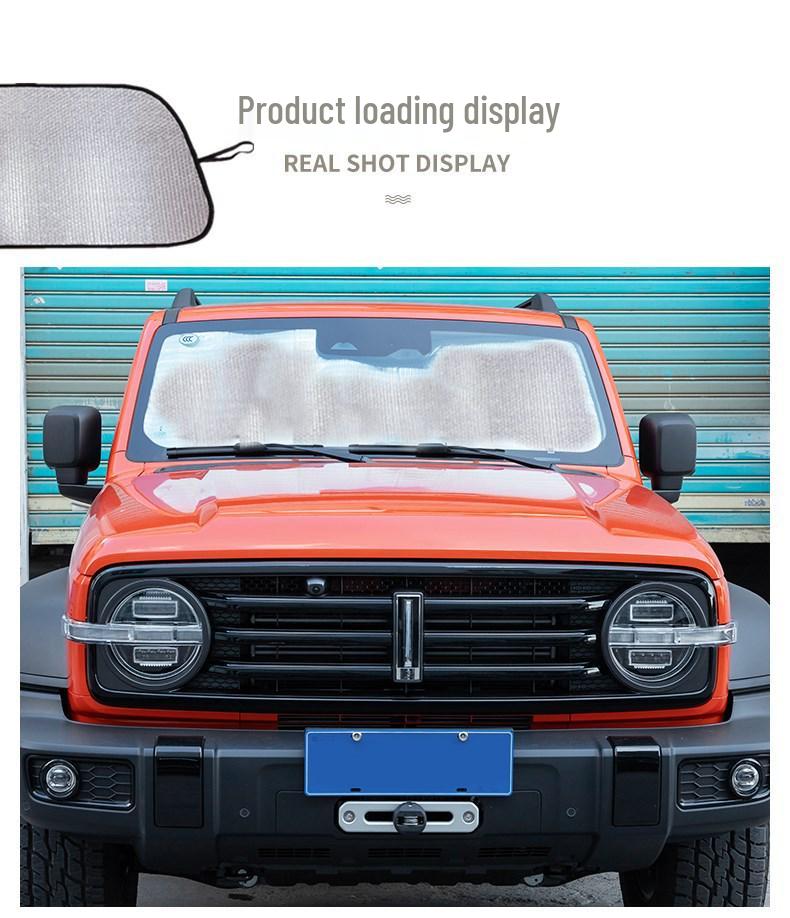 WEY Tank 300 Custom Shaped Front Windshield Sun Visor for Heat Insulation and UV Protection