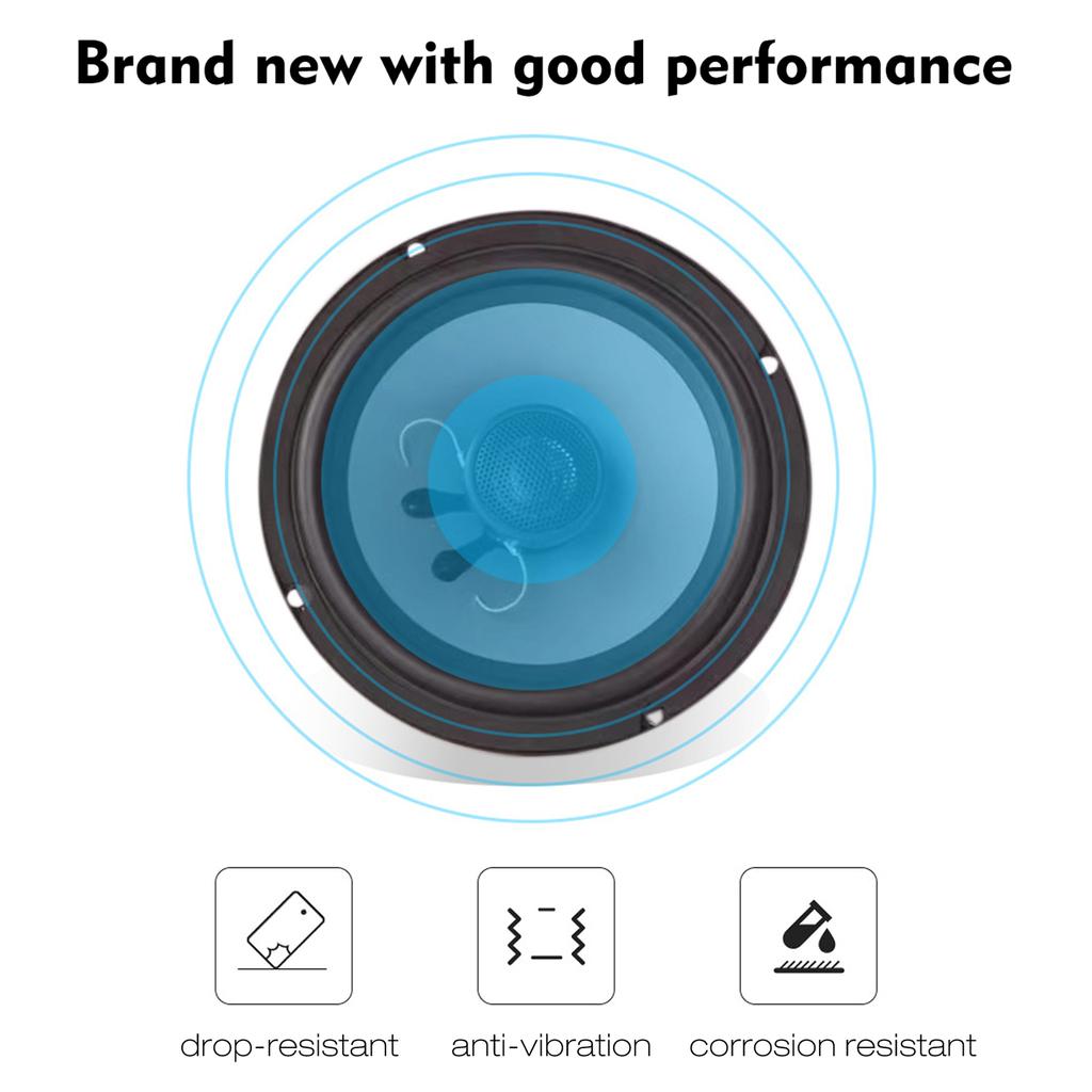 One Pair Universal Audio 100 Watt Power Reference 6.5 Inch Car Horn Stereo Audio Coaxial Speaker