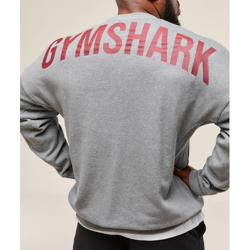 Gymshark Power Crew Charcoal Core Marl A2c9g Gbbb