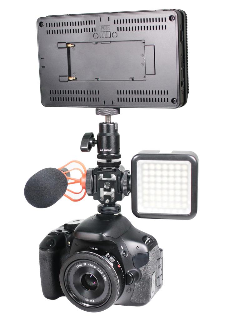 3 Cold Shoe Mount Adapter Hot Shoe Screw with Tripod Camera Photography Photography Support Device with Shoe Mount Hole & 1/4" Hole, Accessory,