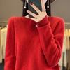 Sweater Women O-neck Cashmere Knitwear Female Pullover Autumn Winter Casual Tops Solid Color Soft Clothing