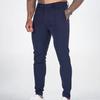 Men Pants Slim Fit Solid Color Mid Waist Soft Thin Breathable Slant