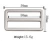 Zinc Alloy Flat Wire D-Ring Buckle for Bags and Luggage Strap Adjustment