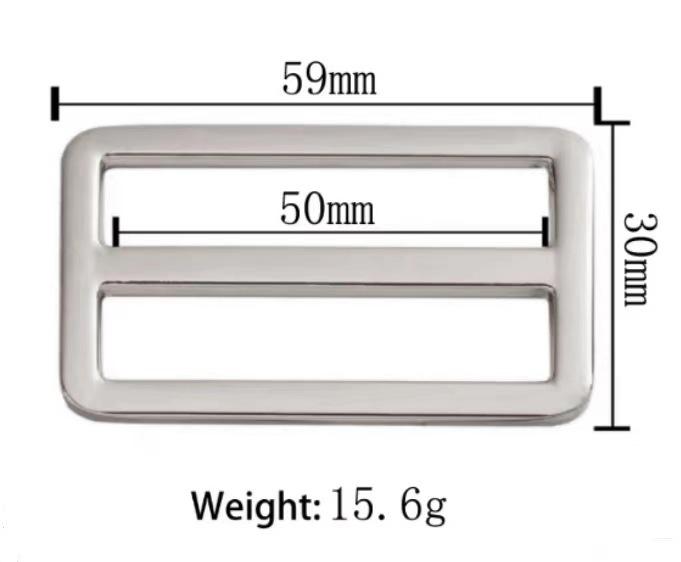 Zinc Alloy Flat Wire D-Ring Buckle for Bags and Luggage Strap Adjustment
