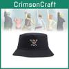 One Piece Skull Embroidered Unisex Fashion Breathable Doublesided Bucket Hat For Summer And Outdoor Activities