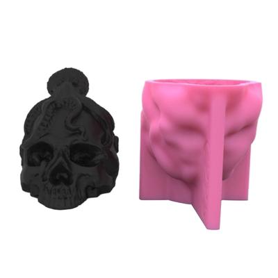 Oktopus-Schädel-Ornament 3D Kerzen-Seifenform DIY Kerzen-Epoxidform Handgefertigte Kerzen-Aroma-Wachs-Seifenformen für Dekorationen