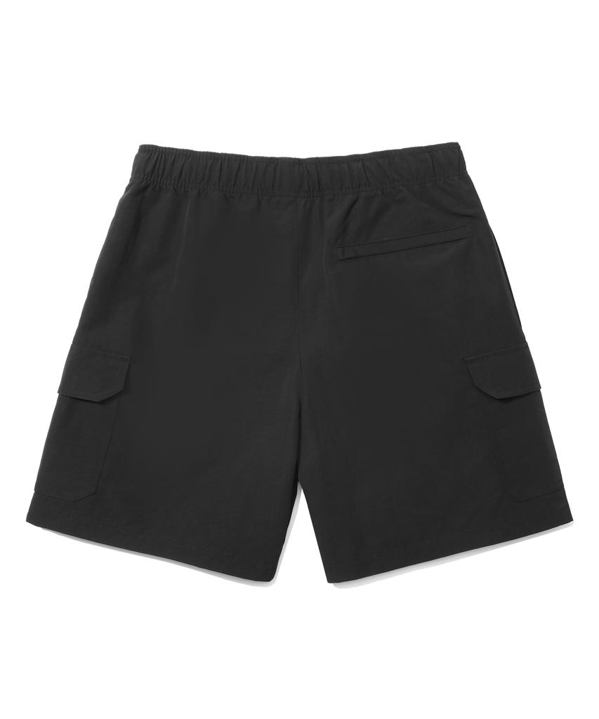 COLUMBIA UNIVERSITY Cu Signature Cargo Nylon Shorts Pants Black
