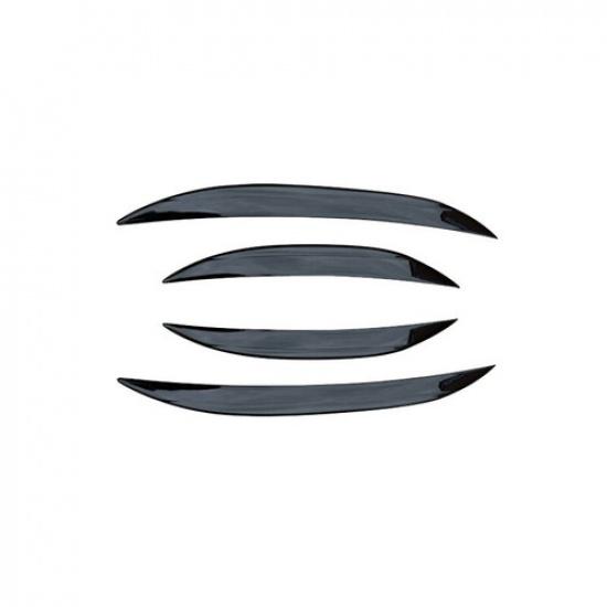 For Benz GLC X254 2023-2024 Glossy Black Front Fog Light Lamp Strip Trim 4PCS