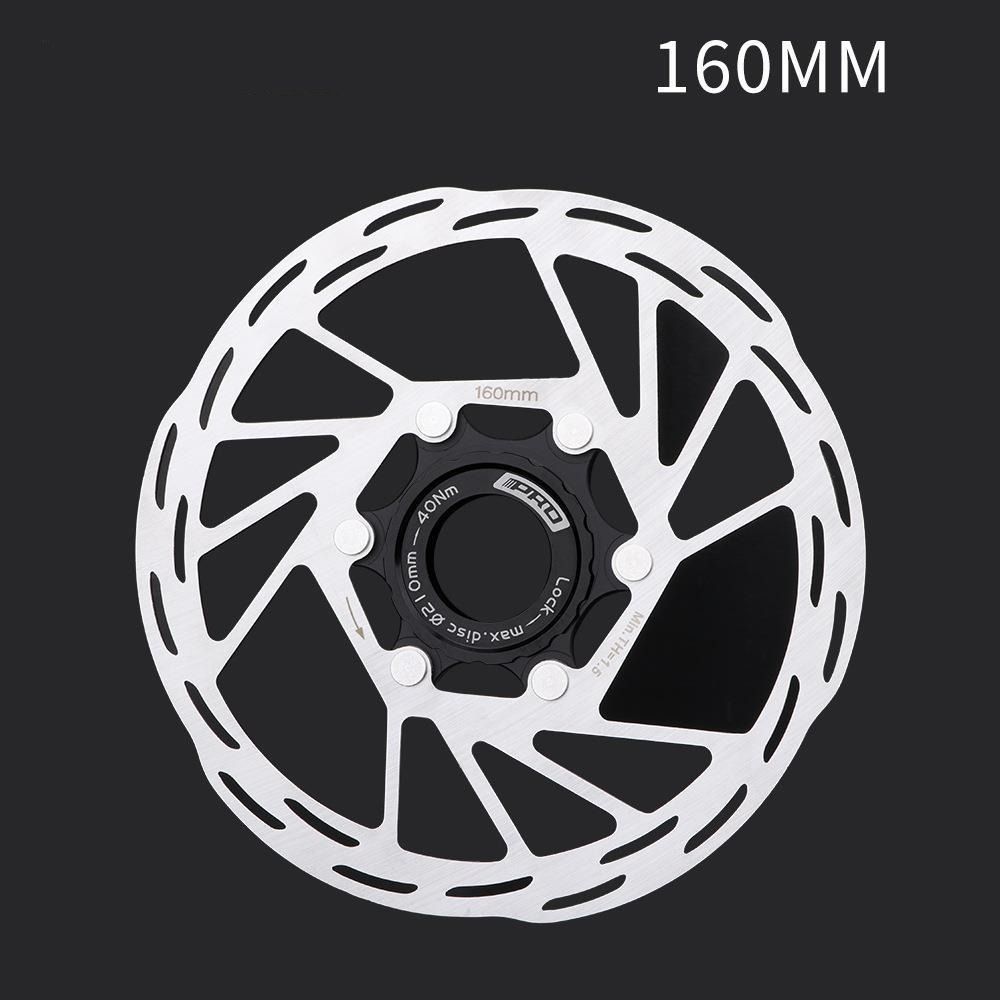 

6 Bolt Bike Disc Brake Rotor Stainless Steel Bicycle Brake Disc Center Lock Brake Disc Riding Tool 160mm