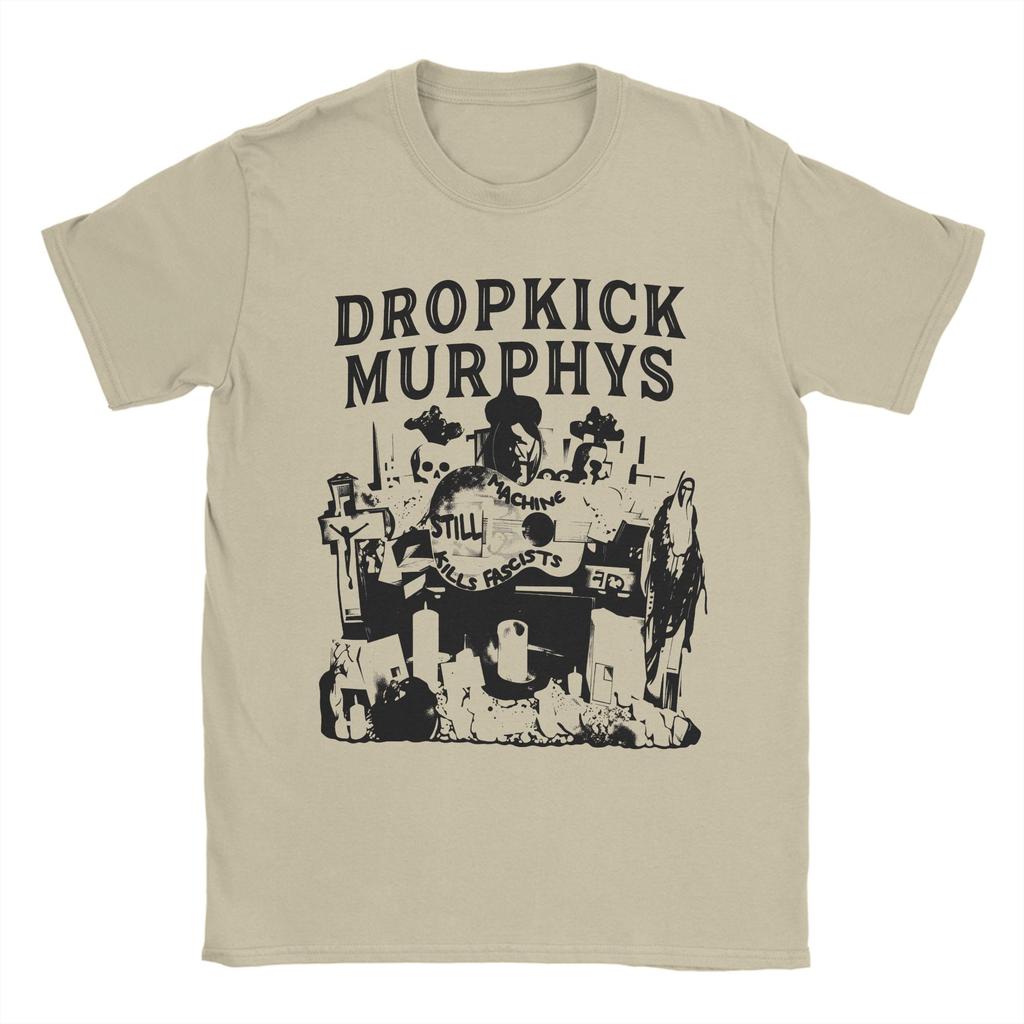 T-shirt Vintage Été Dropkick Murphys T-shirts Hipster T-shirt 100% Coton pour Hommes Y2K Rétro Ample Manches Courtes Hauts T-shirts