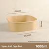 Qianxing Disposable Kraft Square Food Containers