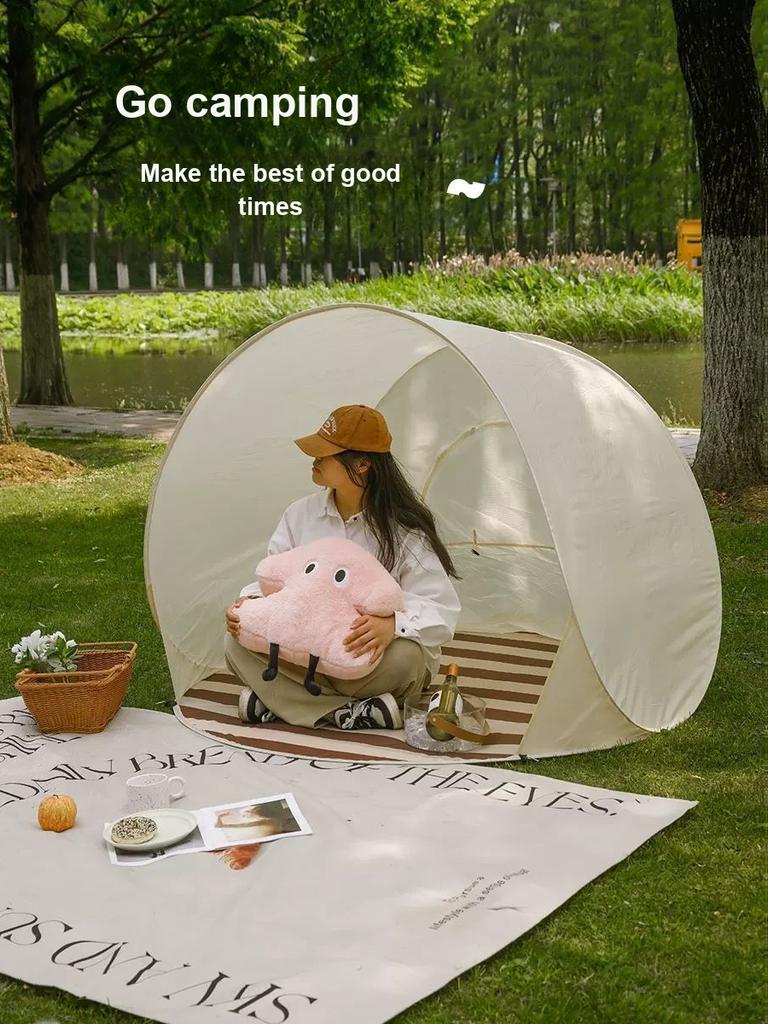 Tappetino da Spiaggia Tenda da Interno Tenda da Campeggio Esterna Tappetino Pop-Up per Bambini Tappetino Automatico da Gioco per Famiglia
