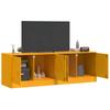 TV Stands 2 Pcs Mustard Yellow 67 X 39 X 44 Cm Steel