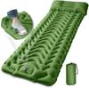 New Model Portable Inflatable Tent & Bed with Foot-Pump - Moisture-Proof Camping Air Pad, Outdoor Supplies.