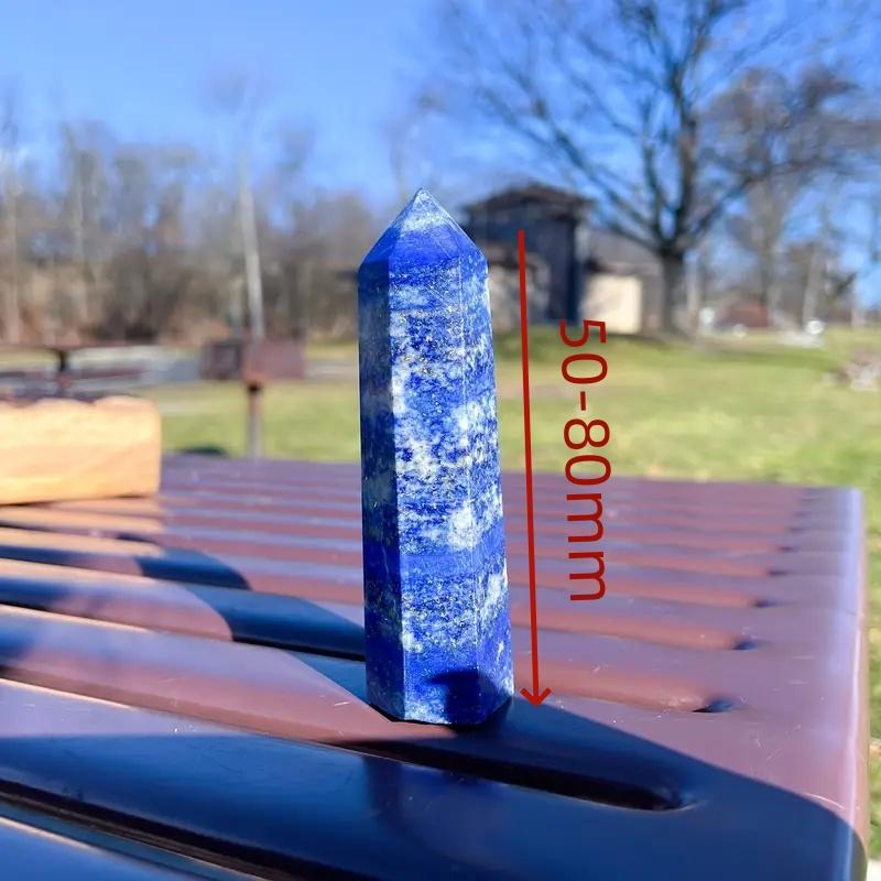 Natural Lapis Lazuli Tower Blue Single Pointed Obelisk Quartz Crystal for Home Decor,  Gift for Christmas