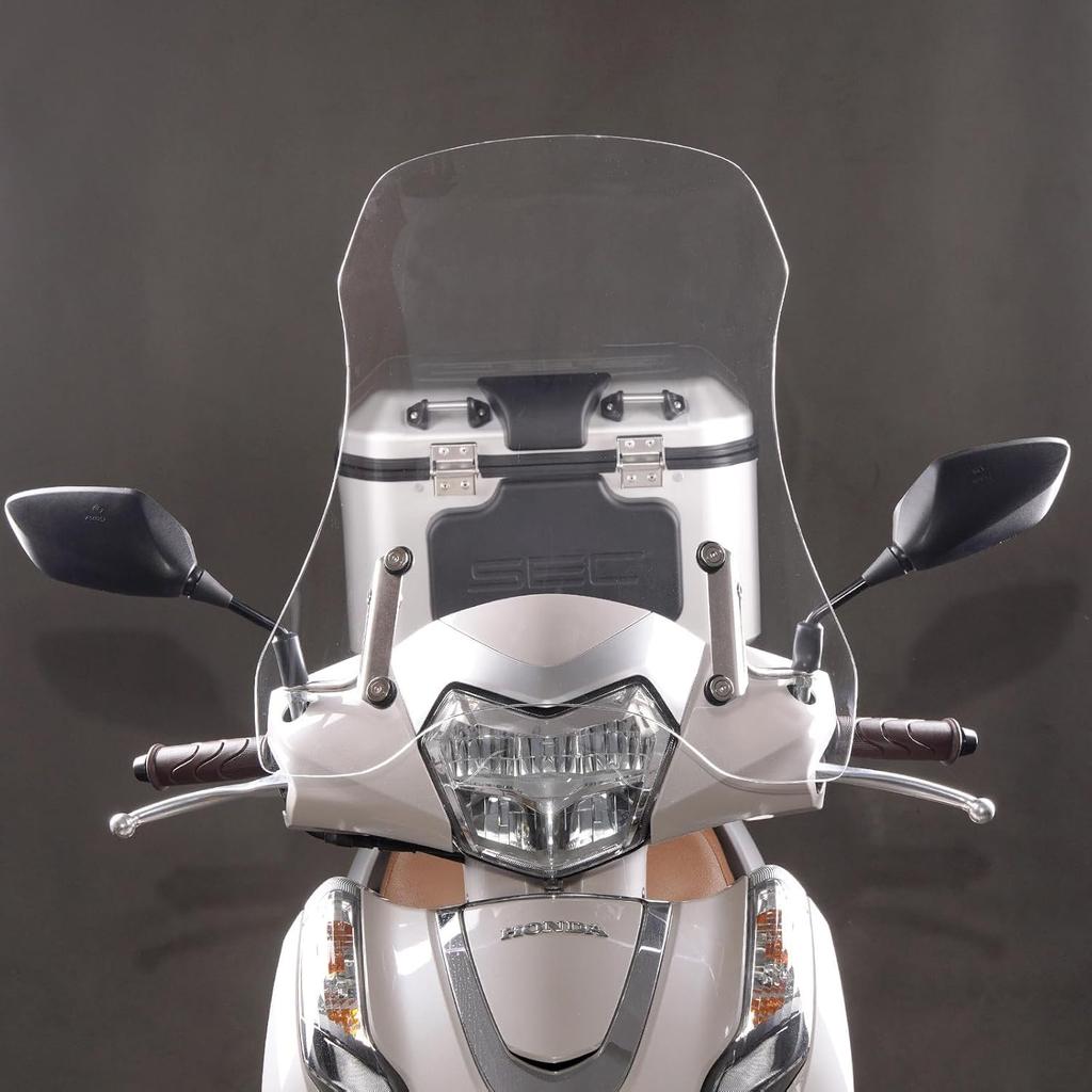 Entrotech Honda Lead 125 JK12 JF45 Dio110 JK03 JF58 Windscreen Windshield Motorcycle Windshield Front Glass Motorcycle Windshield Extension Type