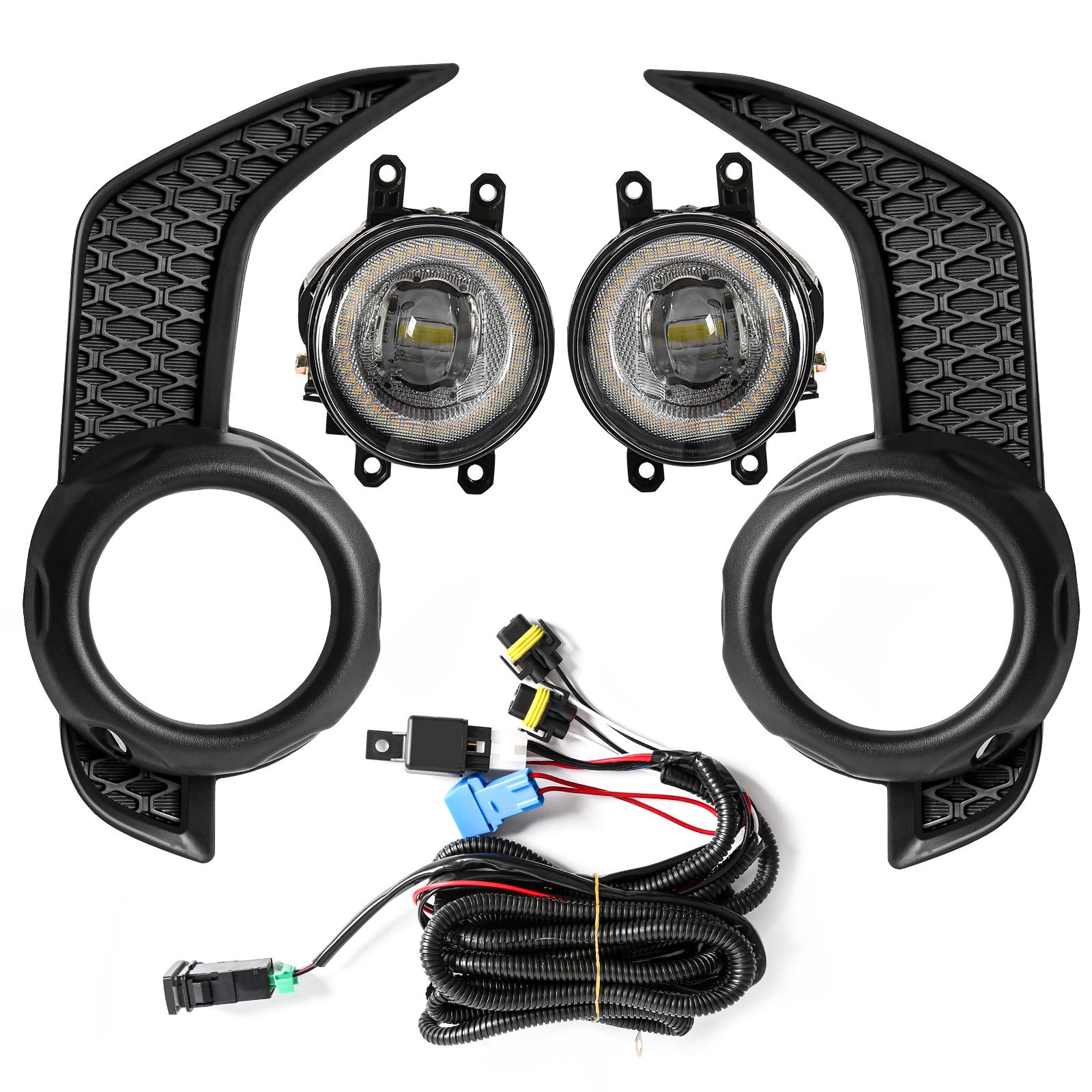 LED Fog Lights and Daytime Running Lights for 4Runner Front Bumper 12V