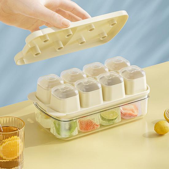 Mini Bear Ice Cube Tray with Lid Food-Grade Silicone Ice Mold Easy Release Ice Cube Maker BPA-Free Kitchen Food Freezer Tray