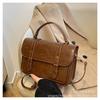 Retro commuter handbag women's 2025 new fashion personality ins Cambridge bag texture niche foreign shoulder bag