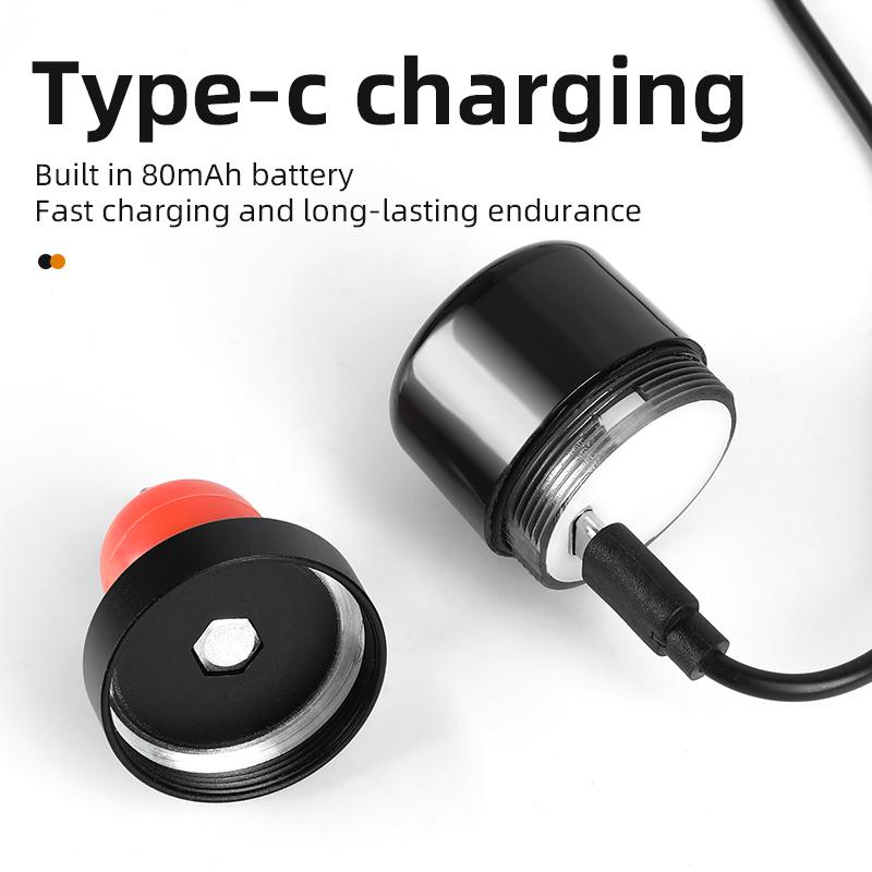 Charging Bicycle Light Plug Light LED Intelligent Turn Signal Warning Light Mountain Handlebar Blockage Handlebar Cycling Lamp 7