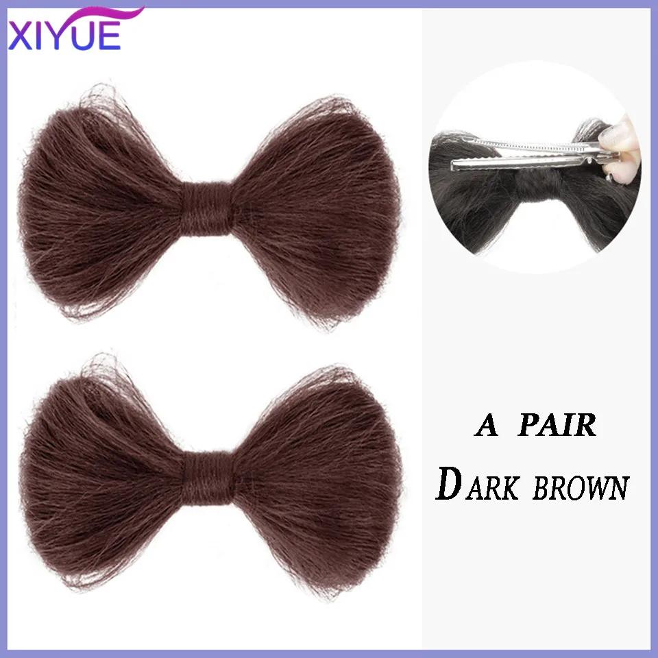 

Парик с шариковой головкой и бантиком, заколка для волос, милая пряная девушка, ленивый человек, пушистые волосы, волшебный инструмент, парик, петля для волос