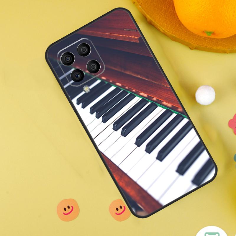 Piano Keys Musical Case For Samsung Galaxy M35 M33 M21 M31 M16 M36 M56 M53 M13 M12 M32 M52 M15 M55 M14 M34 M54