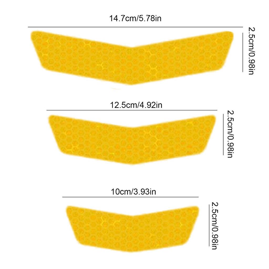 Reflective Bike Stickers - Reflective Stickers for Cars and Motorcycles - Car Reflective Stickers,