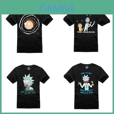 Rick And Morty T Shirt Men Short Sleeve Polyester Breathable Summer Casual Style For Teens