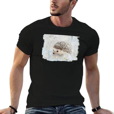 Hedgehog Tshirt T Shirt Unisex Casual Printed T Shirts For Unisex T Shirt Custom Print Tshirt