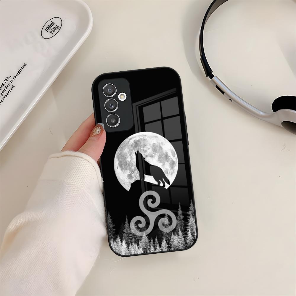 Teen Wolf Phone Case Glass For Samsung S24 S23 S20 S25 S21 S22 Ultra Fe Plus A05 A06 A16 A26 A36 A56 Coque