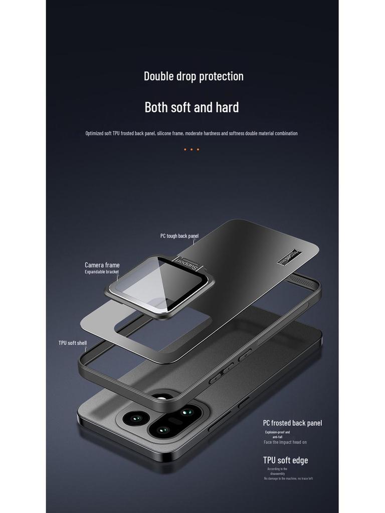 OnePlus 15 Protective Case: Full Wrap, Lens Stand, Drop-Proof Design