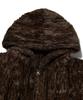 Wkndrs Faux Fur Zipup Hoodie (Brown)