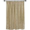 European Style Gold Floral Polyester Curtains for Living/Bedroom, 1.7x2.2m, Various Sizes, Rod Pocket or Hook